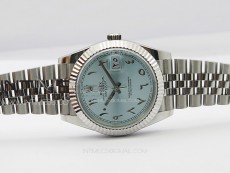 DateJust 41 126334 SS GMF 1:1 Best Edition Ice Blue Dial Arabic Markers on Jubilee Bracelet