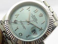 DateJust 41 126334 SS GMF 1:1 Best Edition Ice Blue Dial Arabic Markers on Jubilee Bracelet