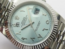 DateJust 41 126334 SS GMF 1:1 Best Edition Ice Blue Dial Arabic Markers on Jubilee Bracelet