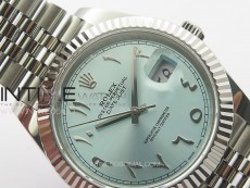DateJust 41 126334 SS GMF 1:1 Best Edition Ice Blue Dial Arabic Markers on Jubilee Bracelet