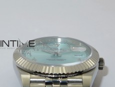 DateJust 41 126334 SS GMF 1:1 Best Edition Ice Blue Dial Arabic Markers on Jubilee Bracelet