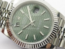 DateJust 41 126334 SS GMF 1:1 Best Edition Gray Fluted Dial on Jubilee Bracelet