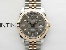 DateJust 41 126334 SS/RG GMF 1:1 Best Edition Gray Fluted Dial on SS/RG Jubilee Bracelet