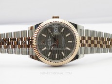 DateJust 41 126334 SS/RG GMF 1:1 Best Edition Gray Fluted Dial on SS/RG Jubilee Bracelet