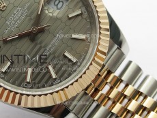 DateJust 41 126334 SS/RG GMF 1:1 Best Edition Gray Fluted Dial on SS/RG Jubilee Bracelet