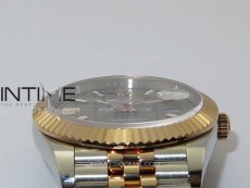 DateJust 41 126334 SS/RG GMF 1:1 Best Edition Gray Fluted Dial on SS/RG Jubilee Bracelet