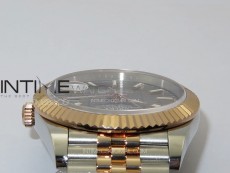 DateJust 41 126334 SS/RG GMF 1:1 Best Edition Gray Fluted Dial on SS/RG Jubilee Bracelet