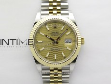 DateJust 41 126334 SS/YG GMF 1:1 Best Edition Gold Fluted Dial on SS/YG Jubilee Bracelet