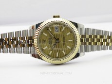 DateJust 41 126334 SS/YG GMF 1:1 Best Edition Gold Fluted Dial on SS/YG Jubilee Bracelet
