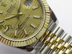 DateJust 41 126334 SS/YG GMF 1:1 Best Edition Gold Fluted Dial on SS/YG Jubilee Bracelet