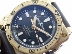 BR 03-92 Diver Bronzo B12 1:1 Best Edition Black Dial on Rubber Strap MIYOTA 9015 (Free Leather Strap And Tool)