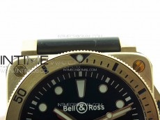 BR 03-92 Diver Bronzo B12 1:1 Best Edition Black Dial on Rubber Strap MIYOTA 9015 (Free Leather Strap And Tool)