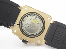BR 03-92 Diver Bronzo B12 1:1 Best Edition Black Dial on Rubber Strap MIYOTA 9015 (Free Leather Strap And Tool)