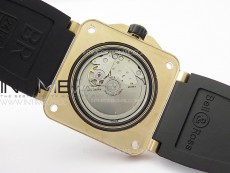 BR 03-92 Diver Bronzo B12 1:1 Best Edition Black Dial on Rubber Strap MIYOTA 9015 (Free Leather Strap And Tool)