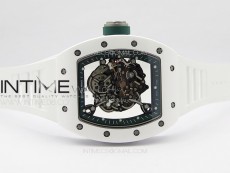 RM055 Real Ceramic Case KUF Best Edition Black Crown on White Rubber Strap MIYOTA8215