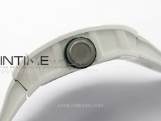 RM055 Real Ceramic Case KUF Best Edition Black Crown on White Rubber Strap MIYOTA8215
