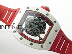 RM055 Real Ceramic Case KUF Best Edition Red Crown on Red Rubber Strap MIYOTA8215