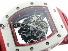 RM055 Real Ceramic Case KUF Best Edition Red Crown on Red Rubber Strap MIYOTA8215