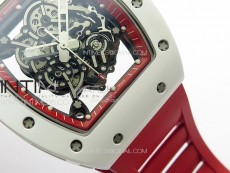 RM055 Real Ceramic Case KUF Best Edition Red Crown on Red Rubber Strap MIYOTA8215