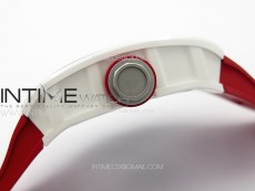 RM055 Real Ceramic Case KUF Best Edition Red Crown on Red Rubber Strap MIYOTA8215