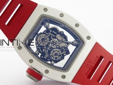 RM055 Real Ceramic Case KUF Best Edition Red Crown on Red Rubber Strap MIYOTA8215