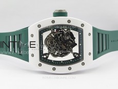 RM055 Real Ceramic Case KUF Best Edition Green Crown on Green Rubber Strap MIYOTA8215