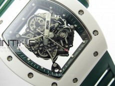 RM055 Real Ceramic Case KUF Best Edition Green Crown on Green Rubber Strap MIYOTA8215