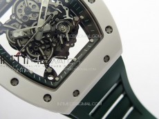 RM055 Real Ceramic Case KUF Best Edition Green Crown on Green Rubber Strap MIYOTA8215