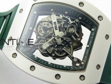 RM055 Real Ceramic Case KUF Best Edition Green Crown on Green Rubber Strap MIYOTA8215
