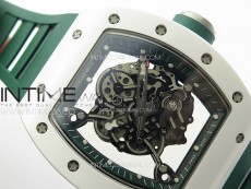 RM055 Real Ceramic Case KUF Best Edition Green Crown on Green Rubber Strap MIYOTA8215