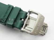 RM055 Real Ceramic Case KUF Best Edition Green Crown on Green Rubber Strap MIYOTA8215