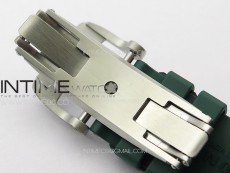 RM055 Real Ceramic Case KUF Best Edition Green Crown on Green Rubber Strap MIYOTA8215