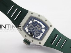 RM055 Real Ceramic Case KUF Best Edition Green Crown on Green Rubber Strap MIYOTA8215