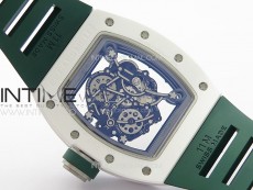 RM055 Real Ceramic Case KUF Best Edition Green Crown on Green Rubber Strap MIYOTA8215