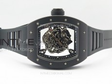 RM055 Real Ceramic Case KUF Best Edition Black Crown on Black Rubber Strap MIYOTA8215