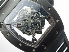 RM055 Real Ceramic Case KUF Best Edition Black Crown on Black Rubber Strap MIYOTA8215