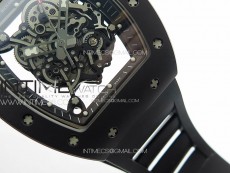 RM055 Real Ceramic Case KUF Best Edition Black Crown on Black Rubber Strap MIYOTA8215