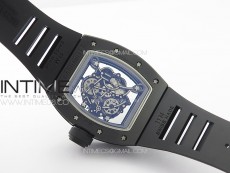 RM055 Real Ceramic Case KUF Best Edition Black Crown on Black Rubber Strap MIYOTA8215