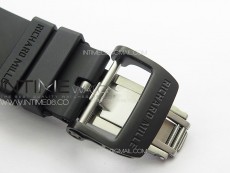 RM055 Forged Carbon Case KUF Best Edition Red Crown on Black Rubber Strap MIYOTA8215