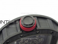 RM055 Forged Carbon Case KUF Best Edition Red Crown on White Rubber Strap MIYOTA8215