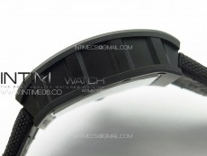 RM055 Real Ceramic Case KUF Best Edition Black Crown on Black Nyloy Strap MIYOTA8215