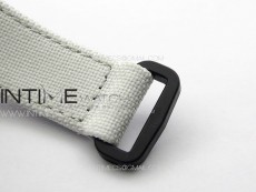 RM055 Real Ceramic Case KUF Best Edition White Crown on White Nyloy Strap MIYOTA8215