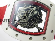 RM055 Real Ceramic Case KUF Best Edition Red Crown on Red Nyloy Strap MIYOTA8215