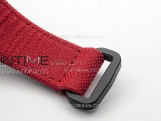 RM055 Real Ceramic Case KUF Best Edition Red Crown on Red Nyloy Strap MIYOTA8215