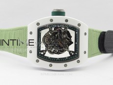 RM055 Real Ceramic Case KUF Best Edition Green Crown on Green Nylon Strap MIYOTA8215