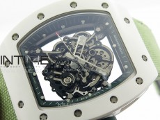 RM055 Real Ceramic Case KUF Best Edition Green Crown on Green Nylon Strap MIYOTA8215