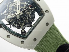 RM055 Real Ceramic Case KUF Best Edition Green Crown on Green Nylon Strap MIYOTA8215