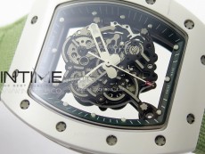RM055 Real Ceramic Case KUF Best Edition Green Crown on Green Nylon Strap MIYOTA8215