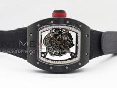 RM055 Real Forged Carbon Case KUF Best Edition Red Crown on Black Nyloyn Strap MIYOTA8215