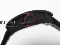 RM055 Real Forged Carbon Case KUF Best Edition Red Crown on Black Nyloyn Strap MIYOTA8215